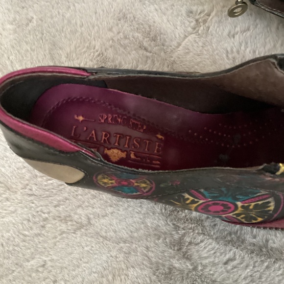 NWOT size 36 L’Artiste leather multicolour shoes - Picture 5 of 6